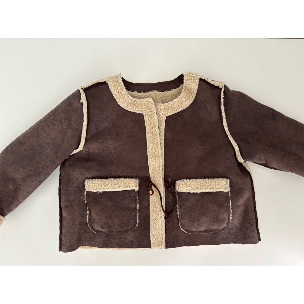 Suede and Sherpa Jacket